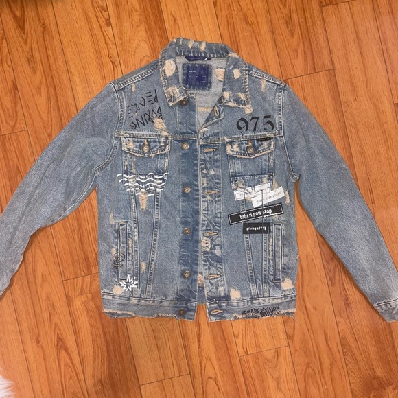 Zara Mens Jean Jacket - Picture 1 of 2